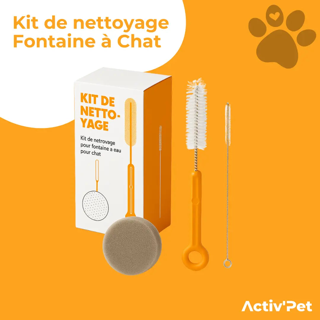 Kit de Nettoyage Fontaine à chat