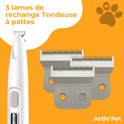 3 lames de remplacement pour Tondeuse à pattes